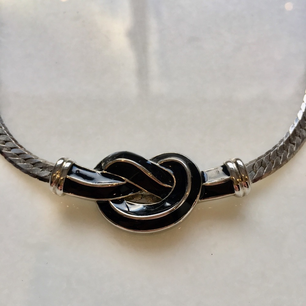 Vintage silver tone necklace - Picture 2 of 2